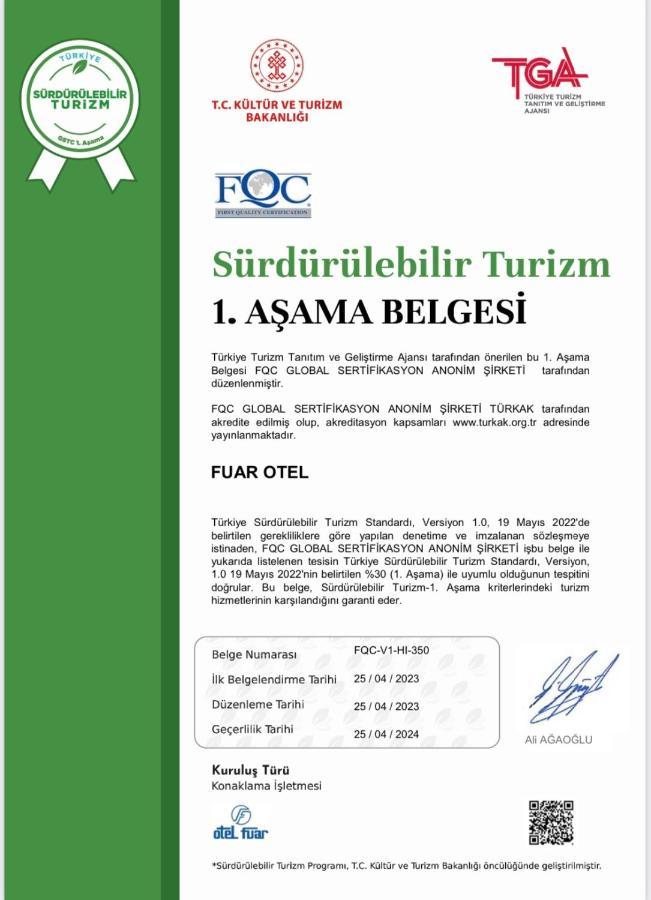 Fuar Hotel Istambul Exterior foto
